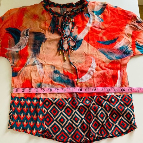 Anthropologie Bl-nk London Siena Peasant Blouse - Picture 12 of 15